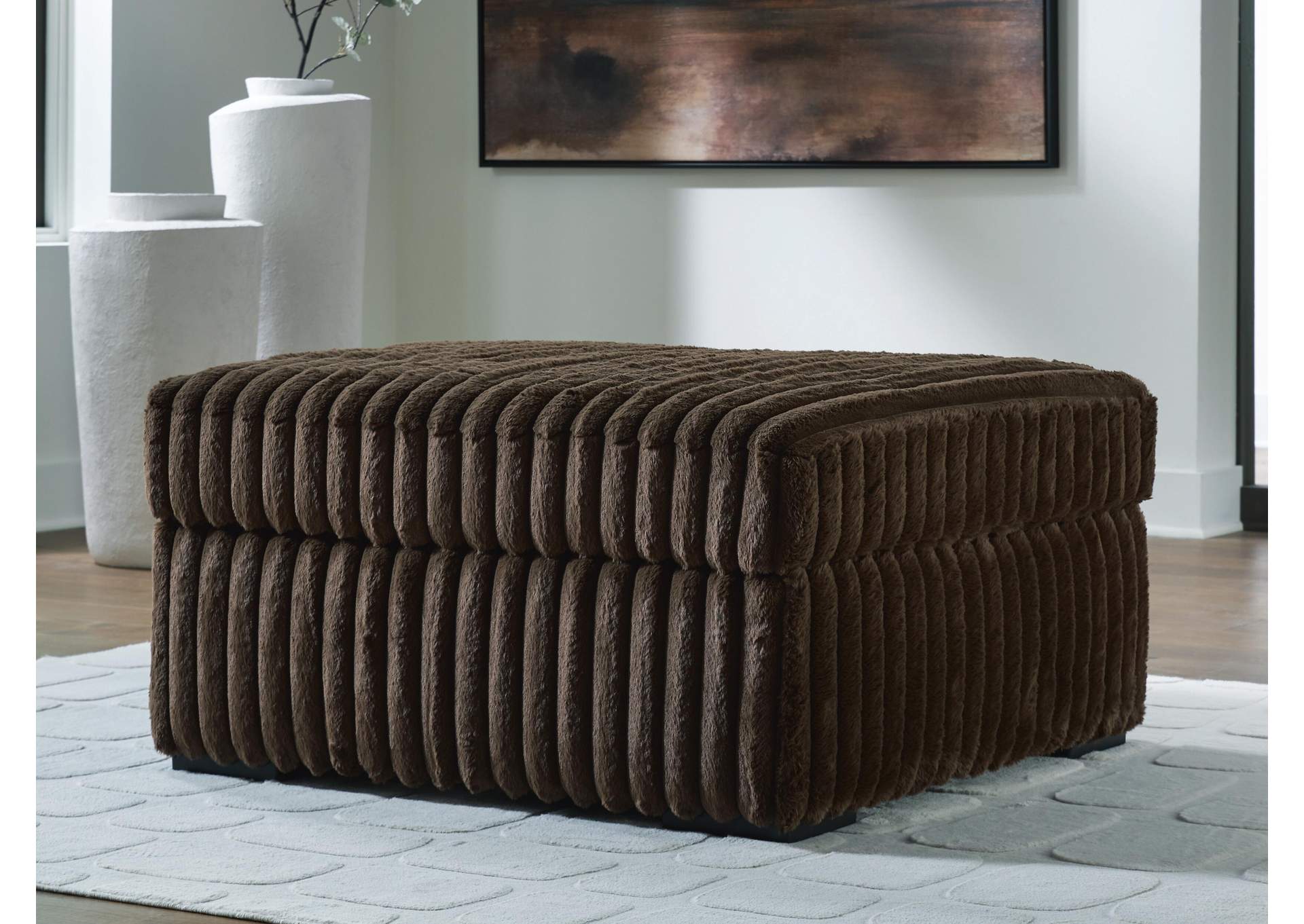 Midnight-Madness Oversized Accent Ottoman
