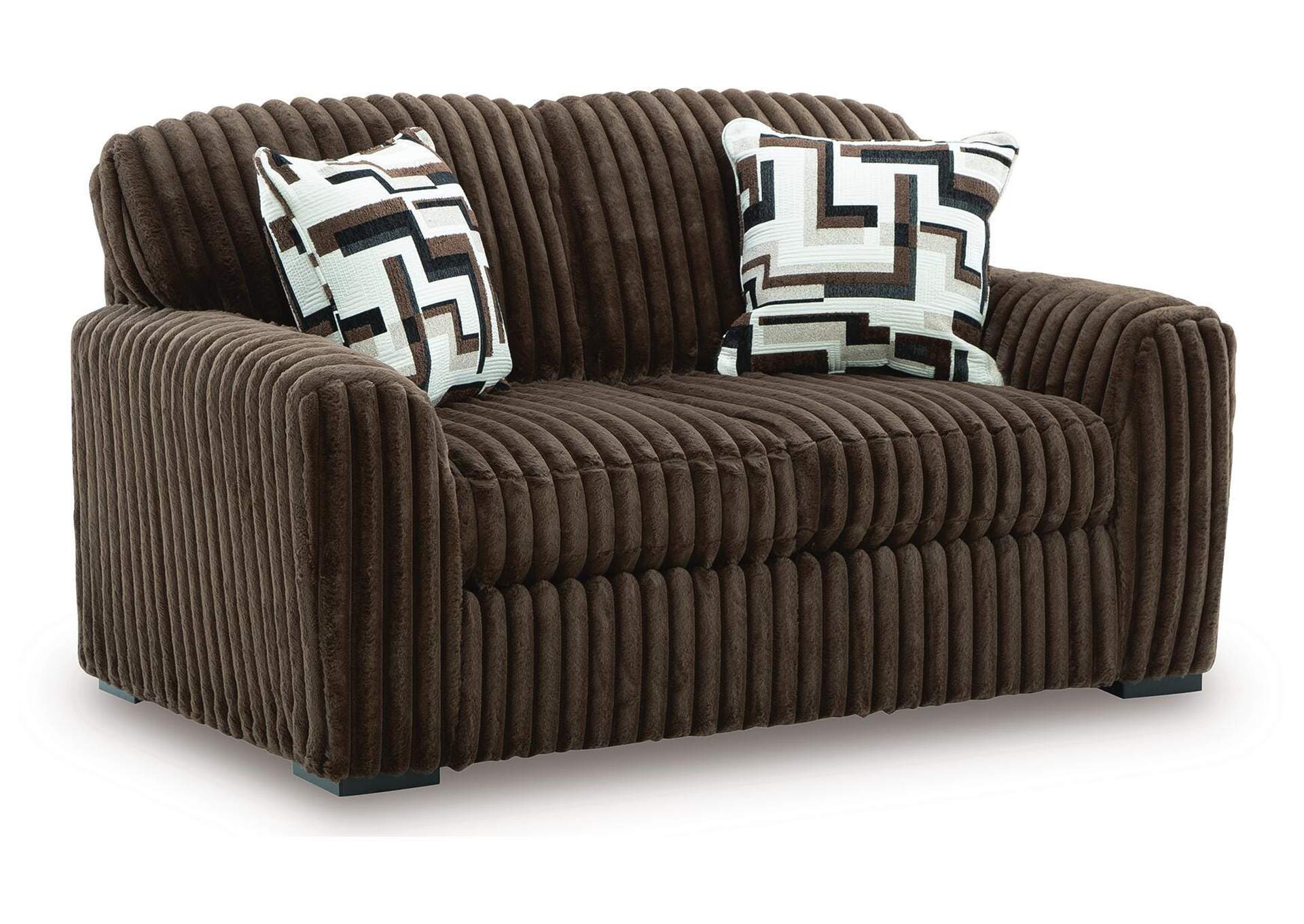 Midnight-Madness Loveseat angled view