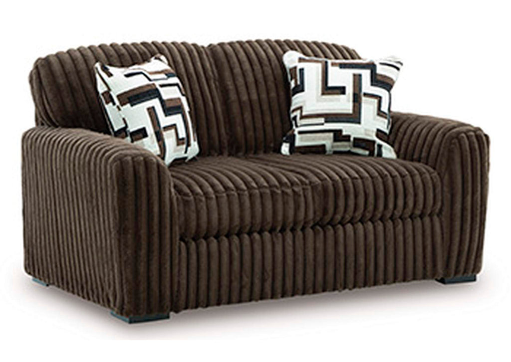 Midnight-Madness Sofa and Loveseat angled view