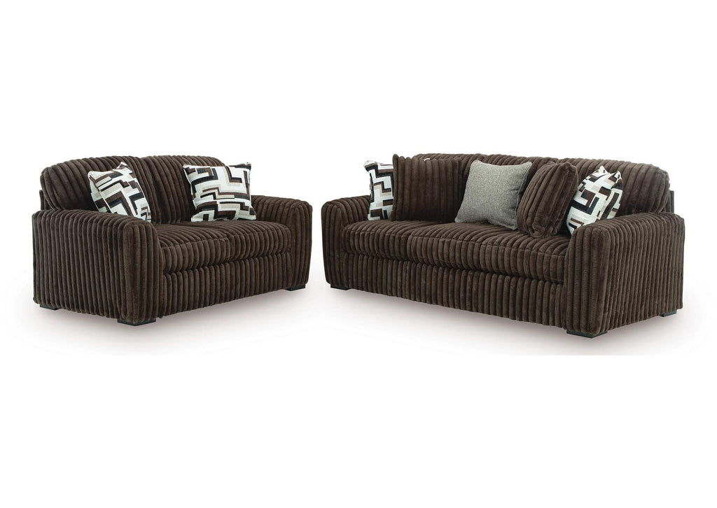 Midnight-Madness Sofa and Loveseat