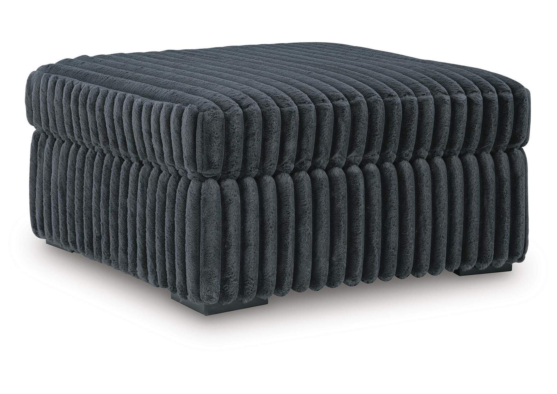 Midnight-Madness Oversized Accent Ottoman angled view