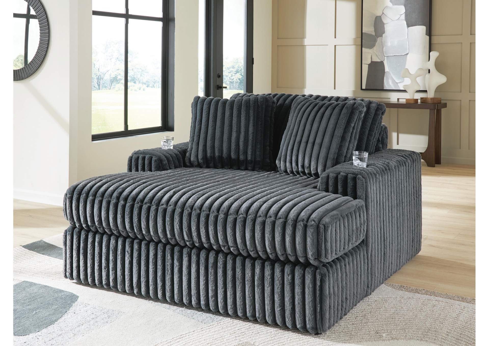 Midnight-Madness Oversized Chaise