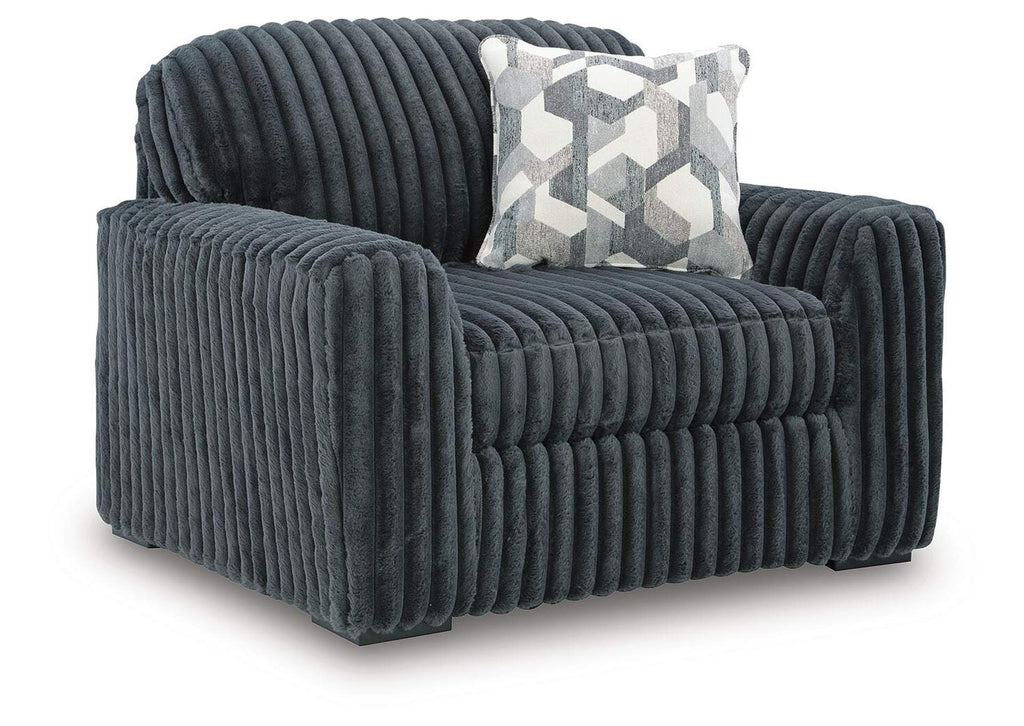 Midnight-Madness Oversized Chair angled view