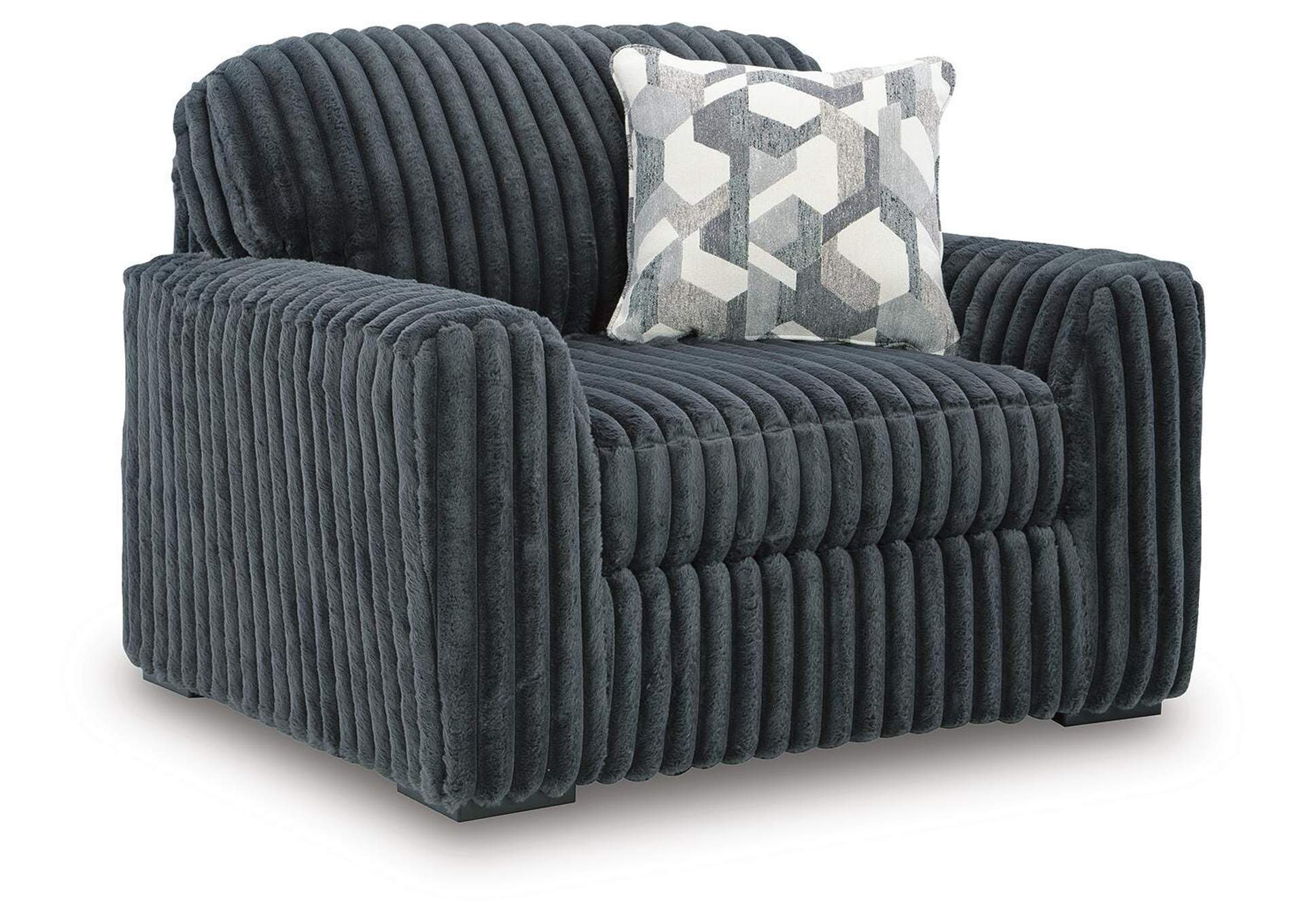 Midnight-Madness Oversized Chair angled view