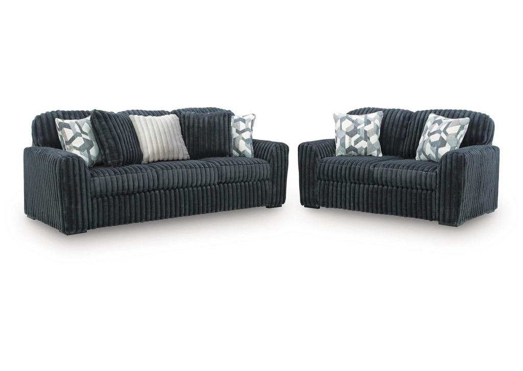 Midnight-Madness Sofa and Loveseat