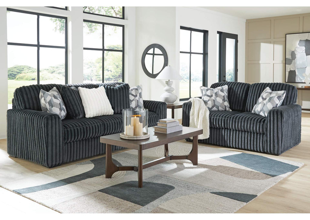 Midnight-Madness Sofa and Loveseat
