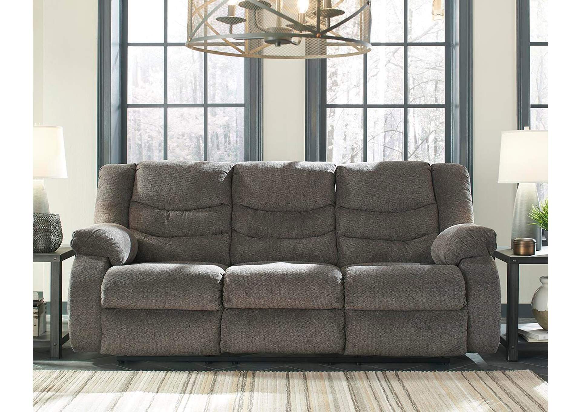 Tulen Sofa, Loveseat and Recliner room view