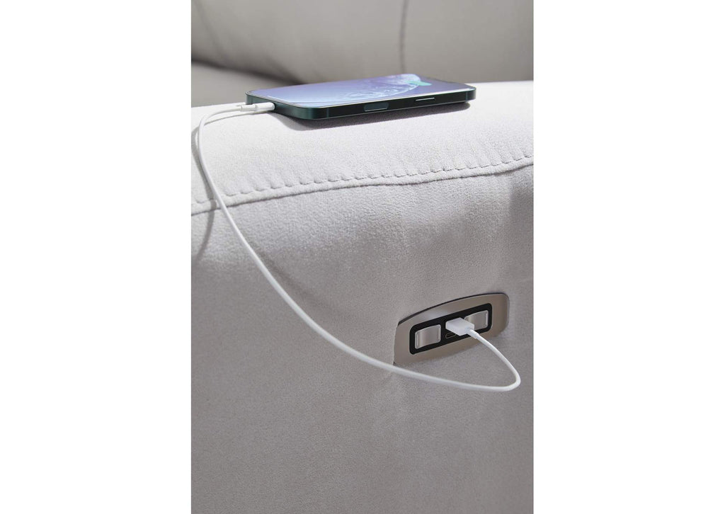 Social Pointe 2-Piece Reclining Loveseat detail