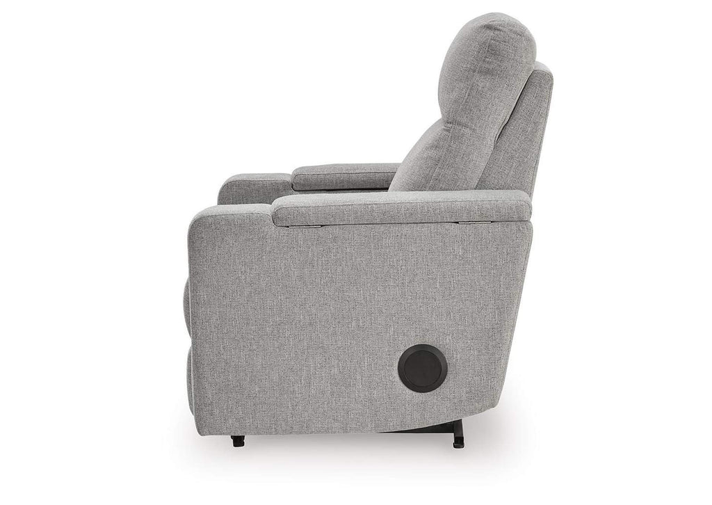 Pineland Power Glider Recliner with Audio System side view