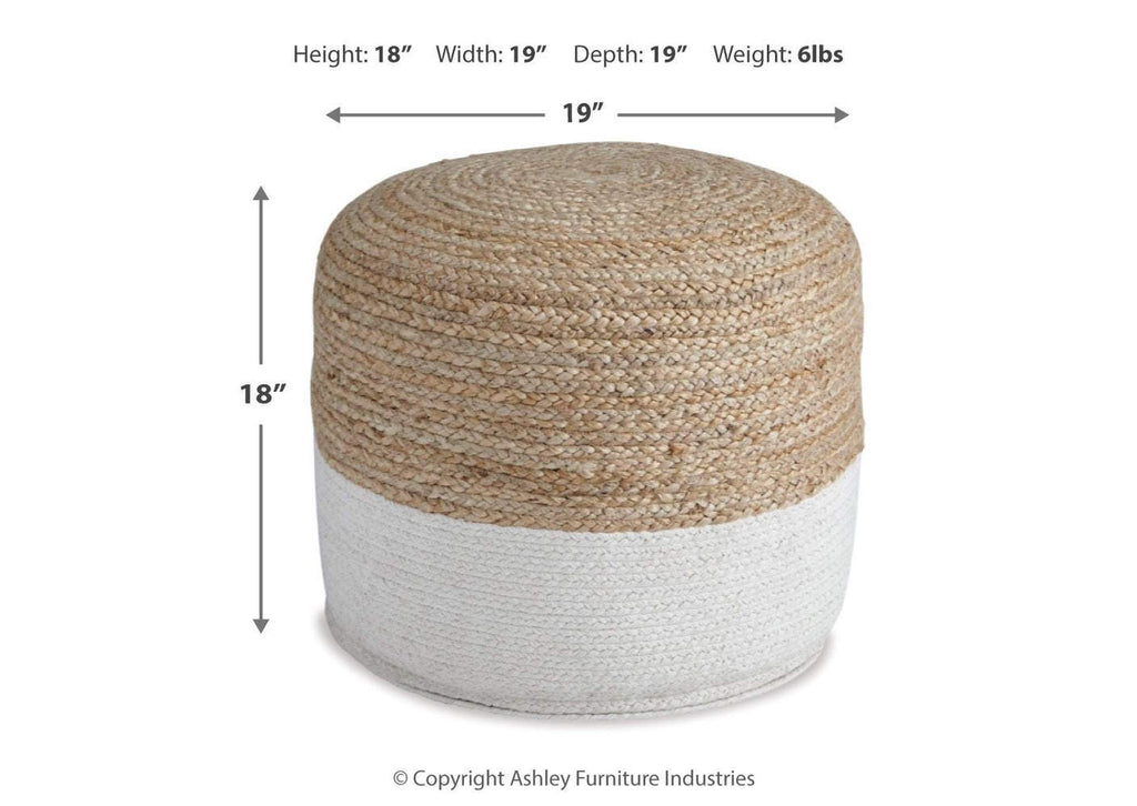 Sweed Valley Pouf dimensions