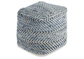 Chevron Pouf