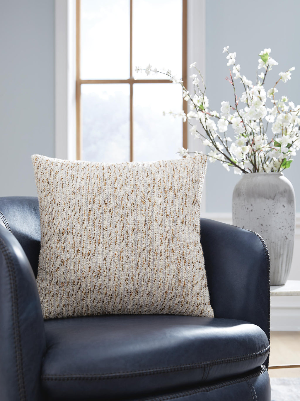 Abler Pillow in Ivory/Gray/Gold, alternate view 3