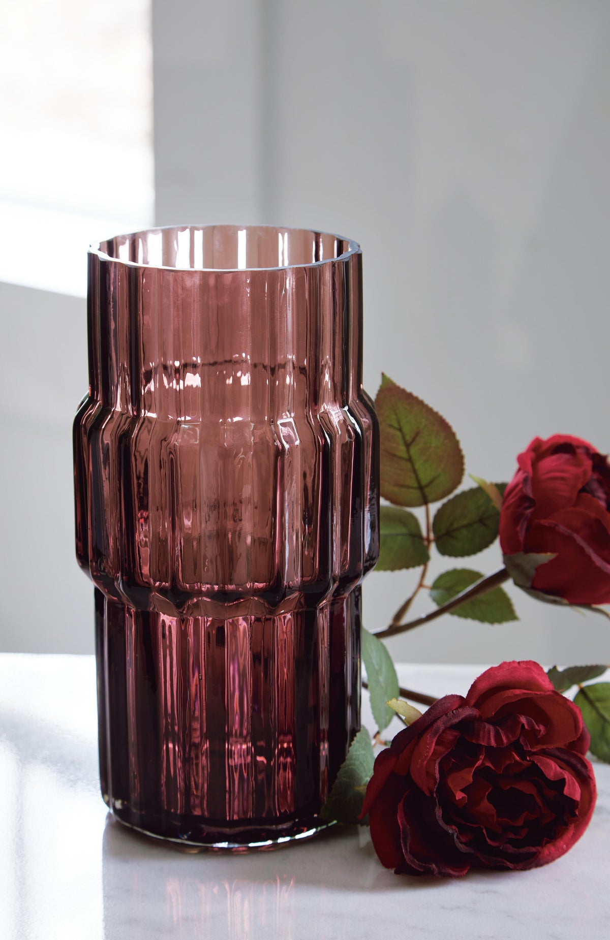 Dorlow Indoor/Outdoor Vase in Mauve, alternate view 3