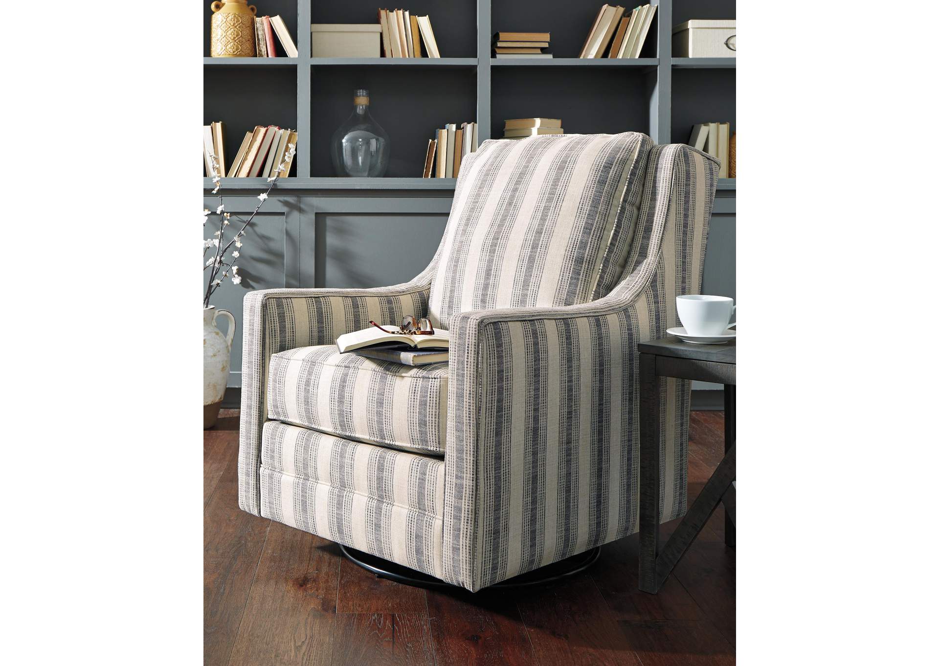 Kambria Swivel Glider Accent Chair room view