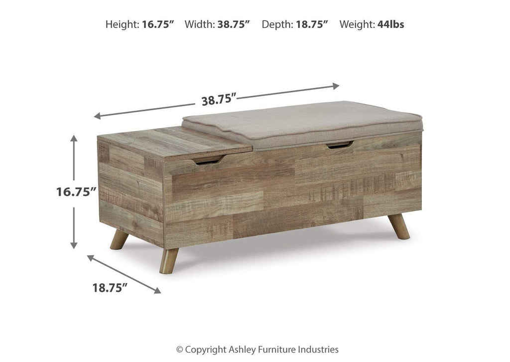 Gerdanet Storage Bench dimensions