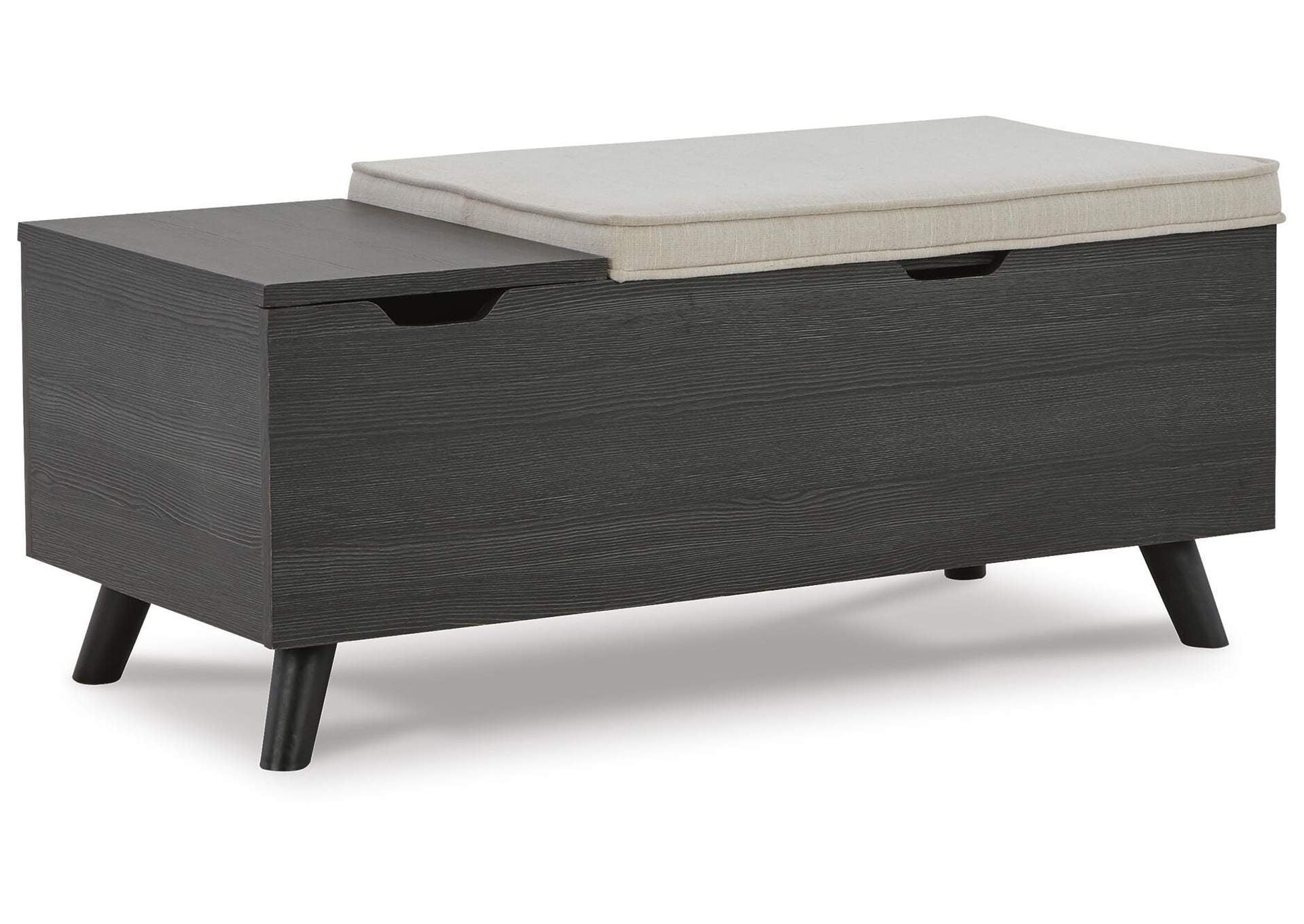 Yarlow Storage Bench angled view