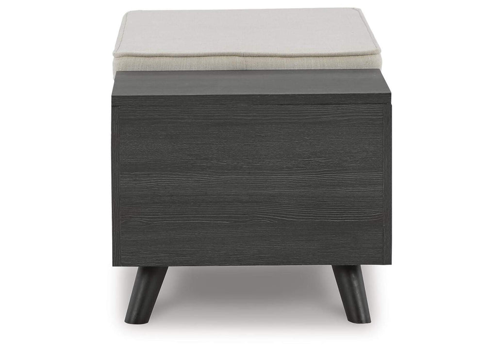 Yarlow Storage Bench side view