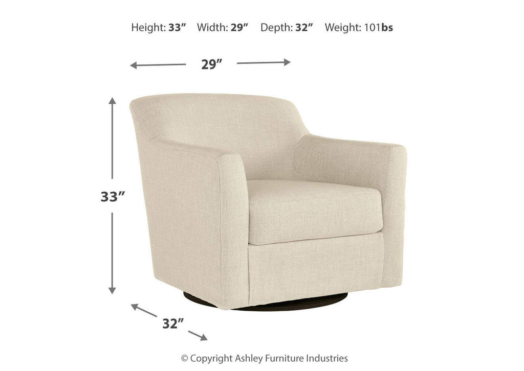 Bradney Swivel Accent Chair dimensions