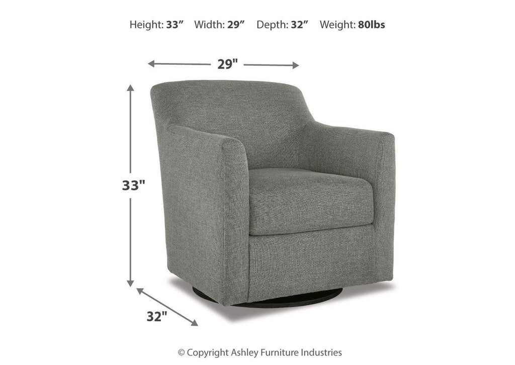 Bradney Swivel Accent Chair dimensions