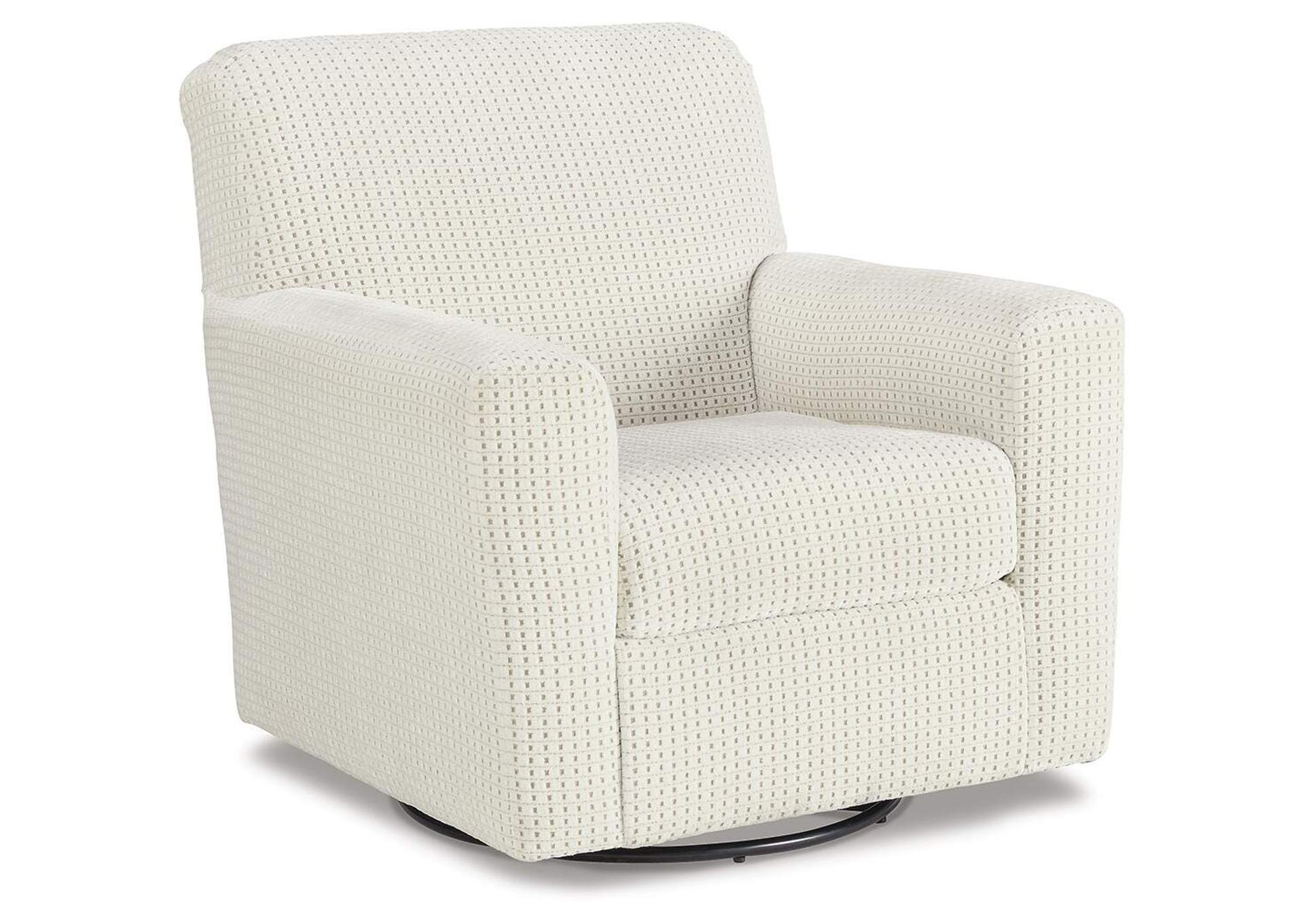 Herstow Swivel Glider Accent Chair angled view