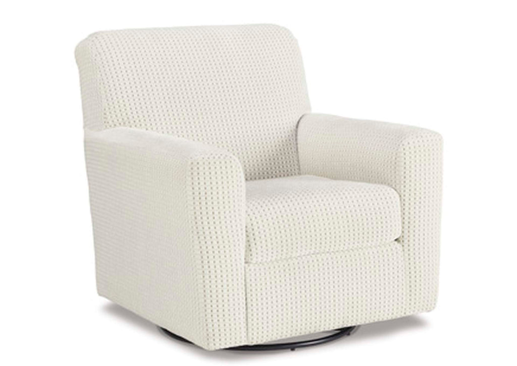 Herstow Swivel Glider Accent Chair angled view