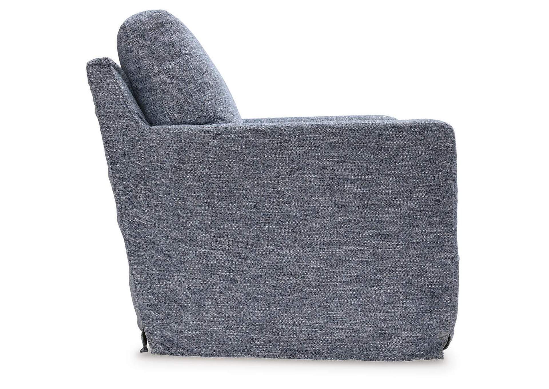 Nenana Next-Gen Nuvella Swivel Glider Accent Chair side view