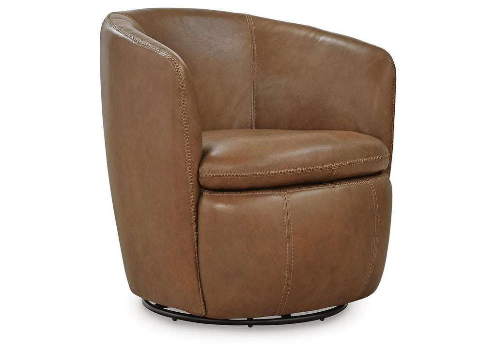 Kierreys Swivel Accent Chair angled view