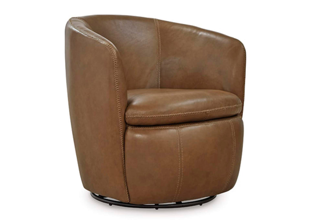 Kierreys Swivel Accent Chair angled view