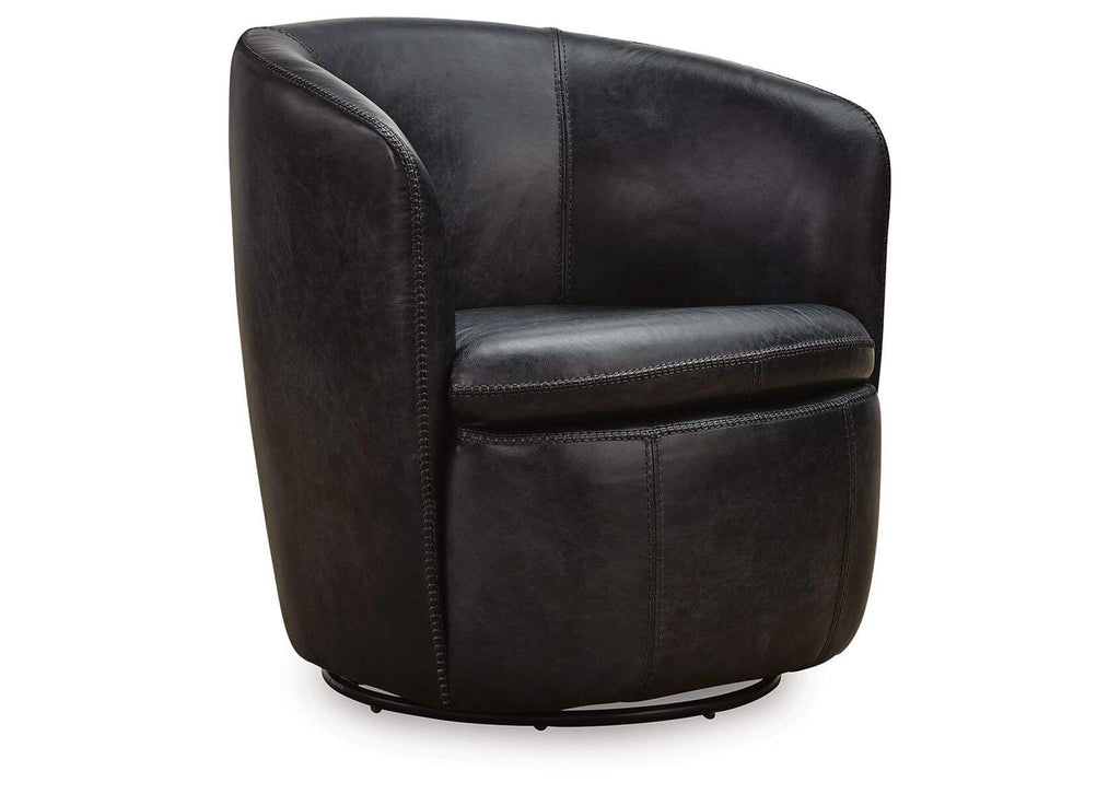 Kierreys Swivel Accent Chair angled view