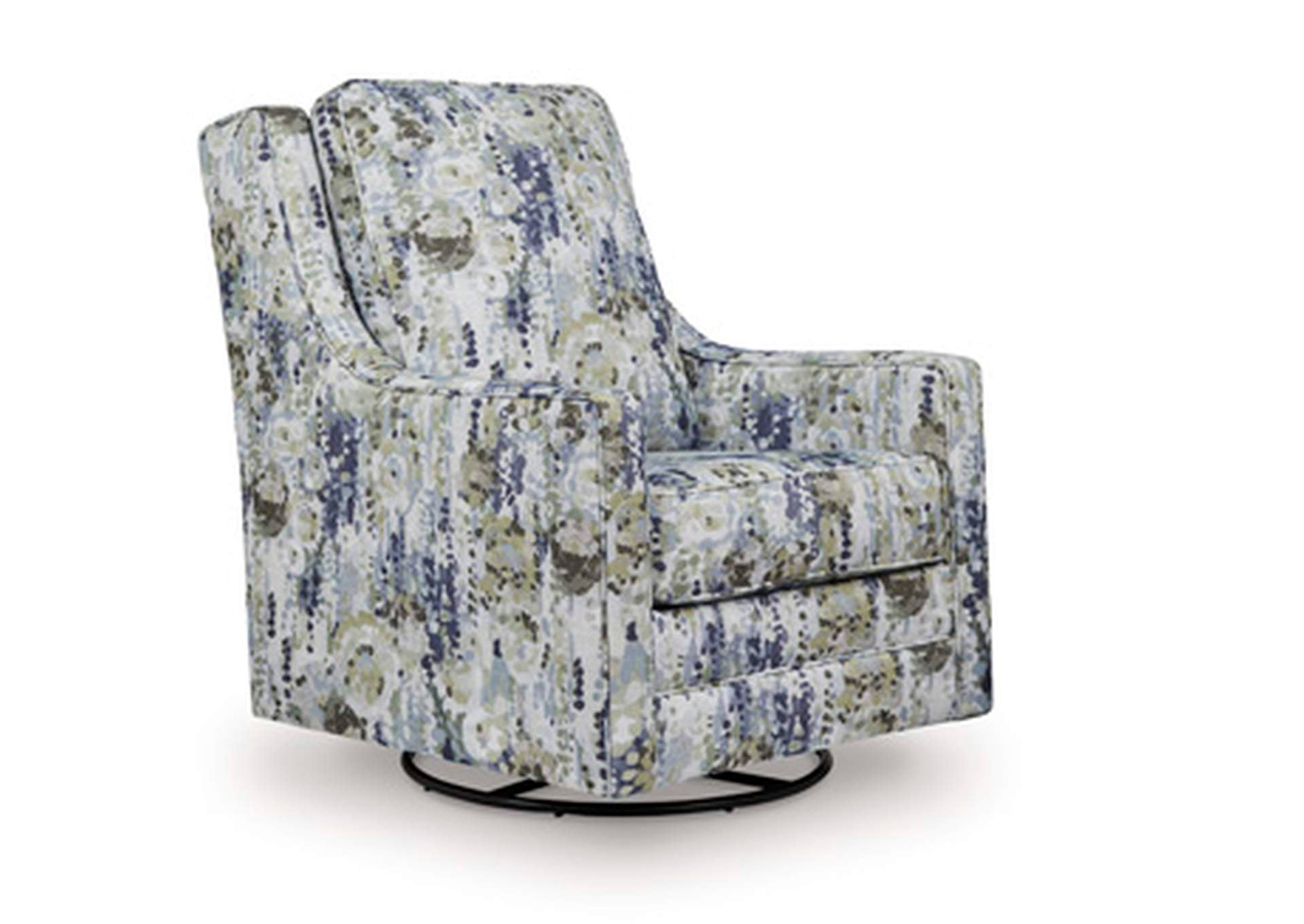Dustinford Swivel Glider Accent Chair angled view