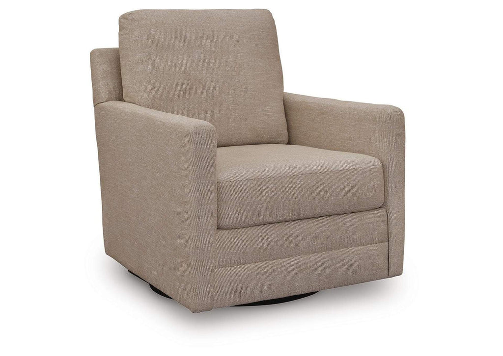 Freybourne Next-Gen Nuvella Swivel Accent Chair angled view