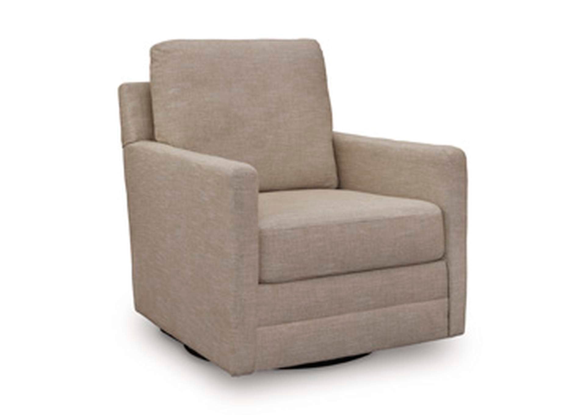 Freybourne Next-Gen Nuvella Swivel Accent Chair angled view