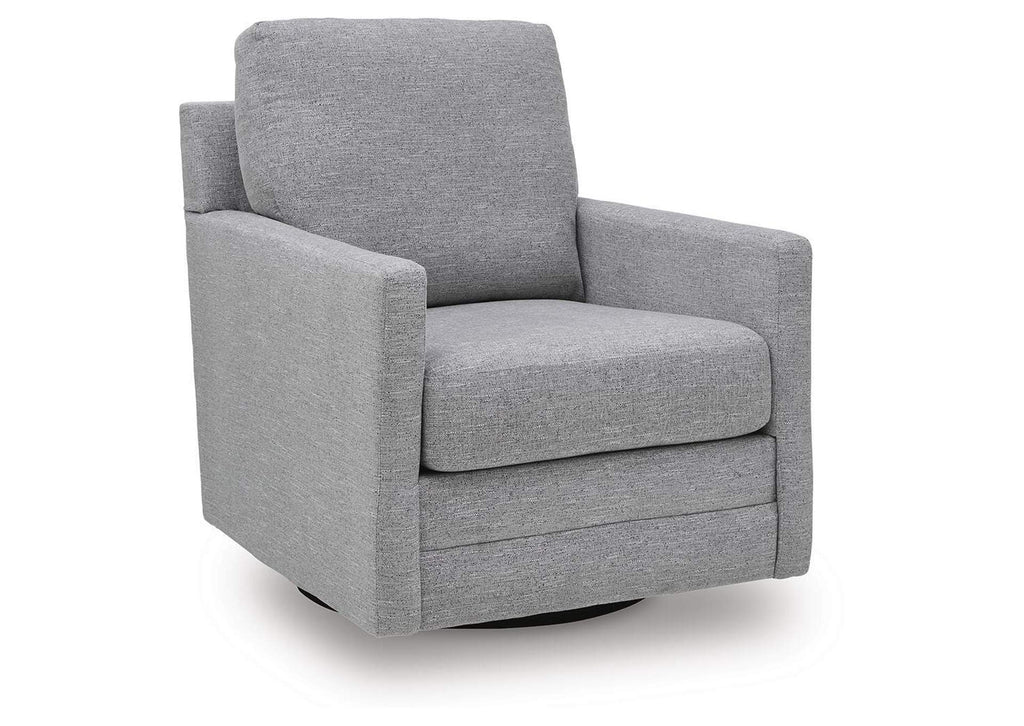 Freybourne Next-Gen Nuvella Swivel Accent Chair angled view