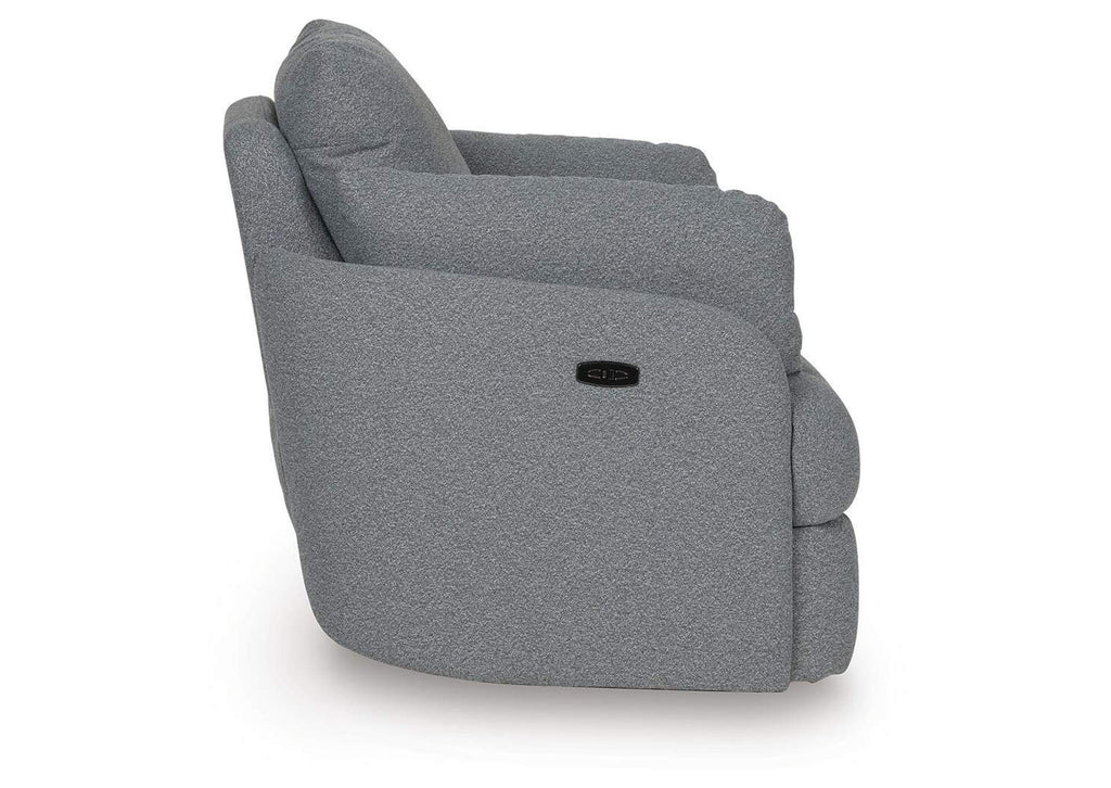 Alainmont Next-Gen Nuvella Swivel Power Recliner side view