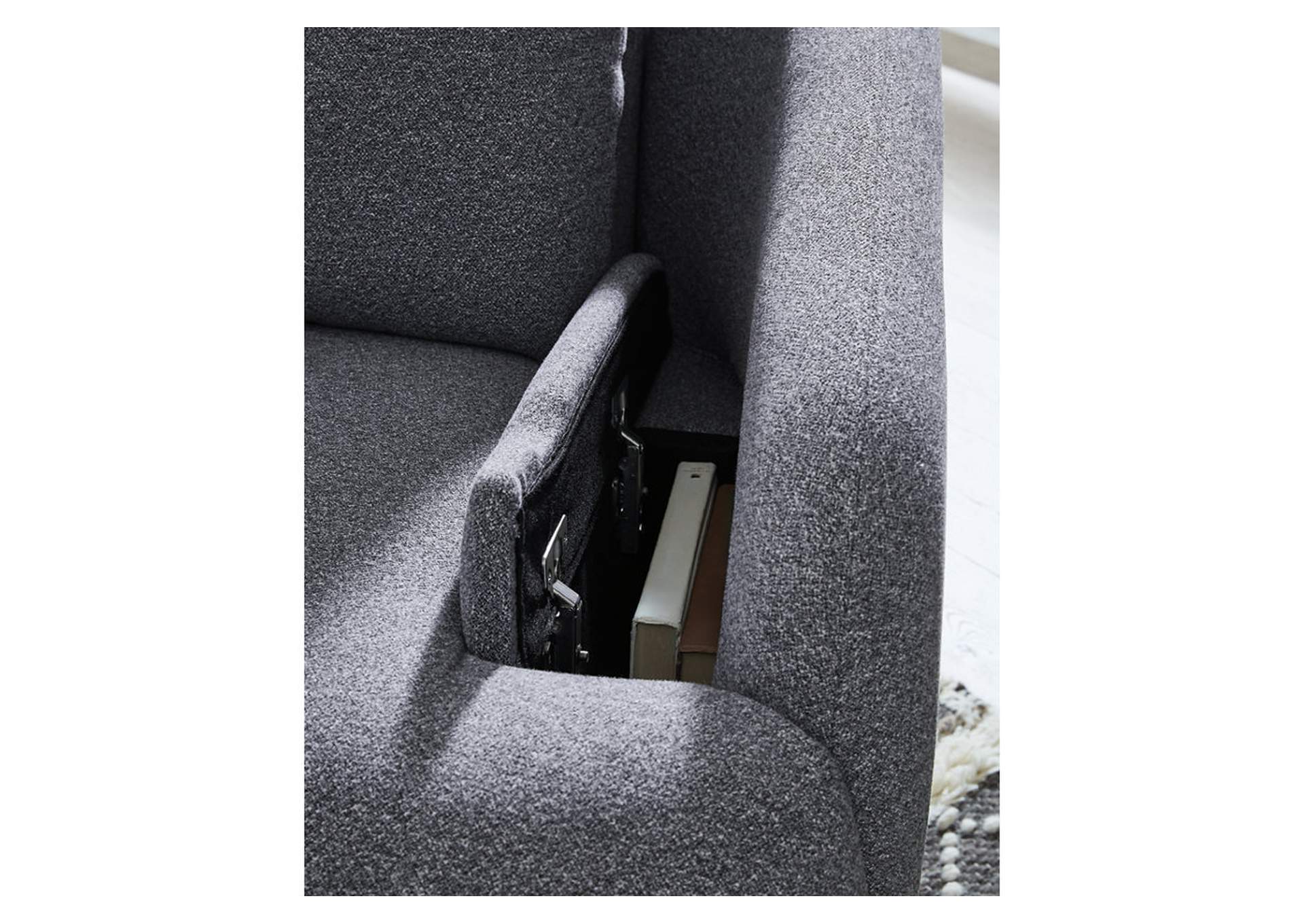 Alainmont Next-Gen Nuvella Swivel Power Recliner detail