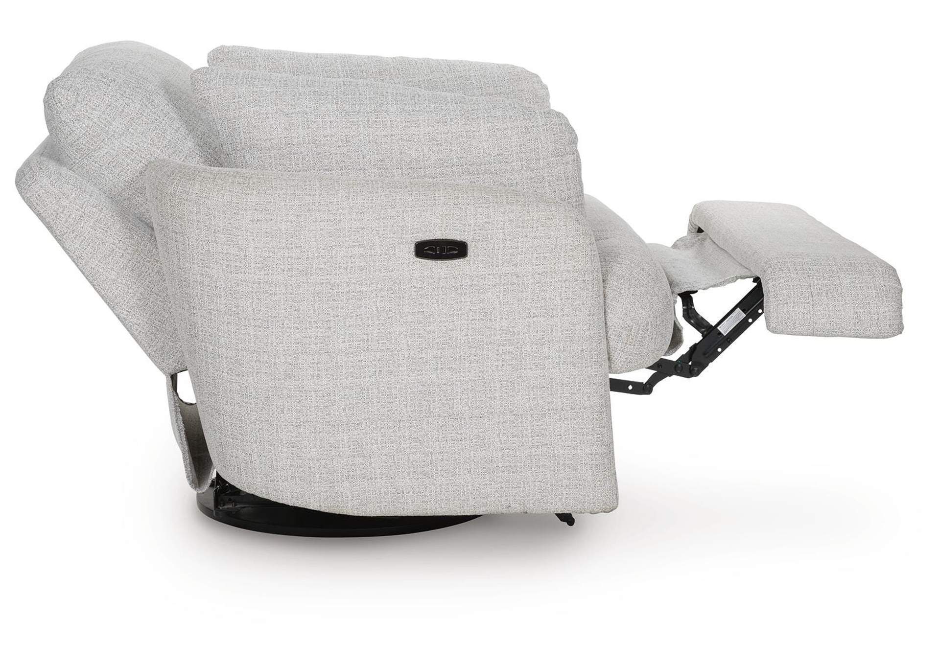 Alainmont Next-Gen Nuvella Swivel Power Recliner side view