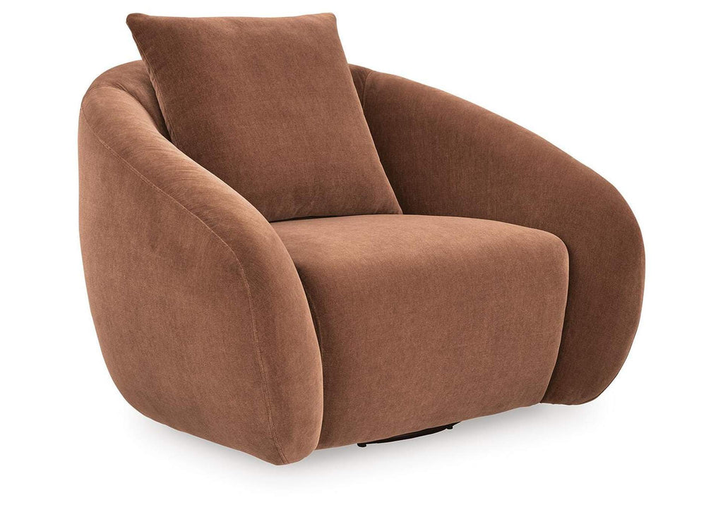 Yahya Swivel Accent Chair angled view