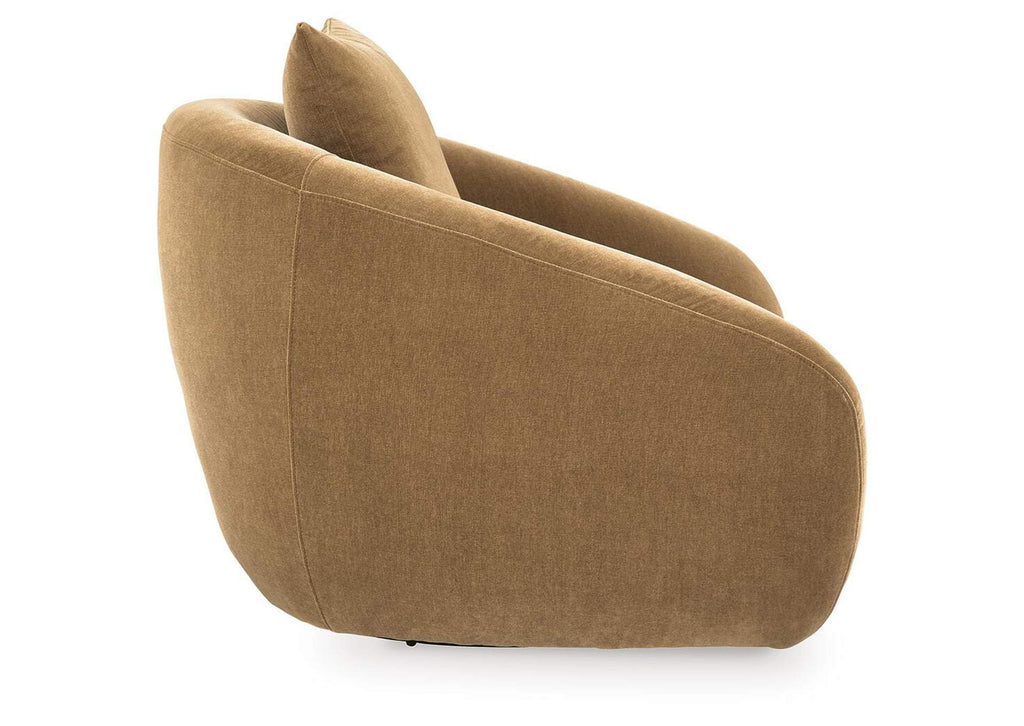 Yahya Swivel Accent Chair side view