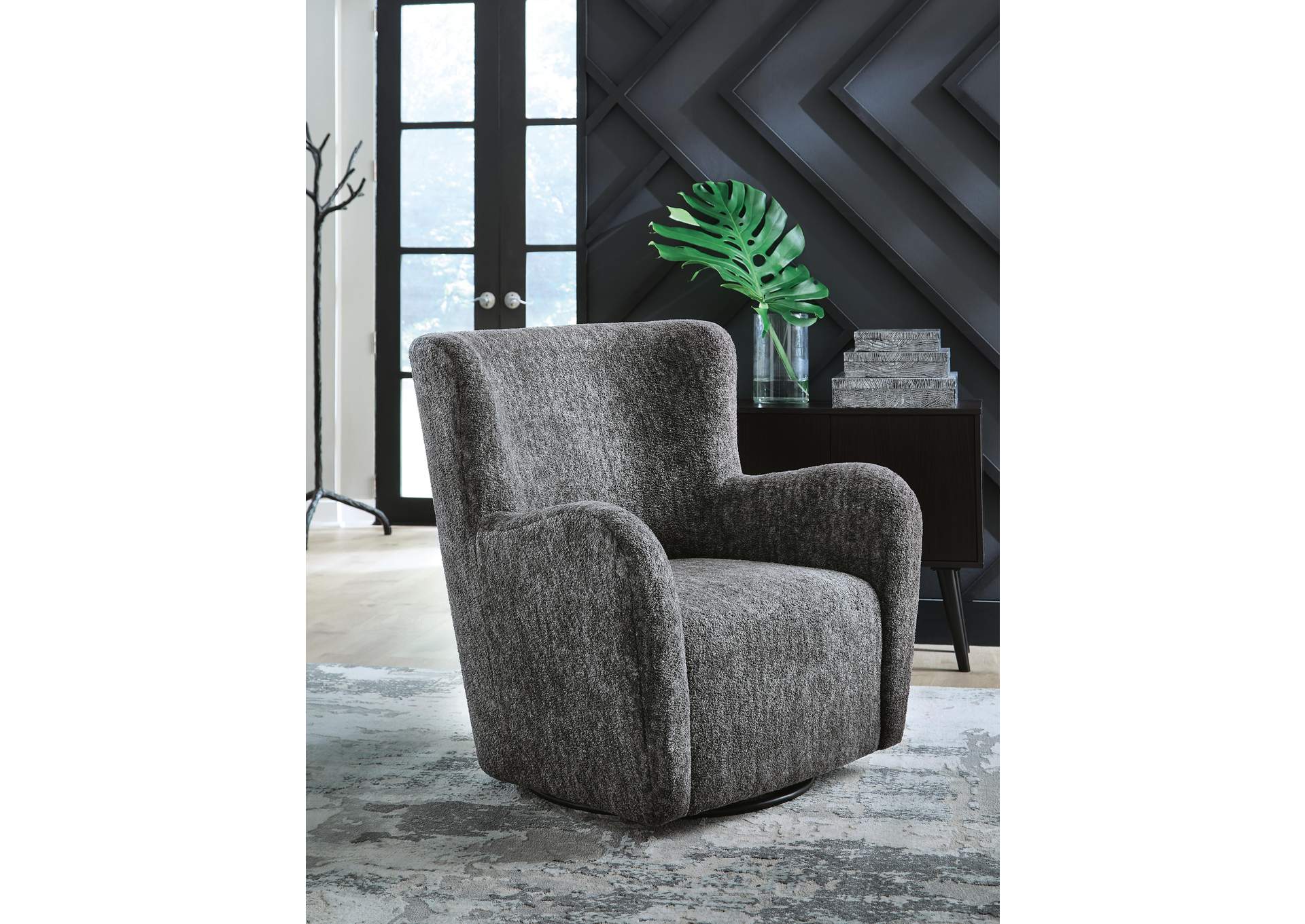 Rowenburg Swivel Glider Accent Chair