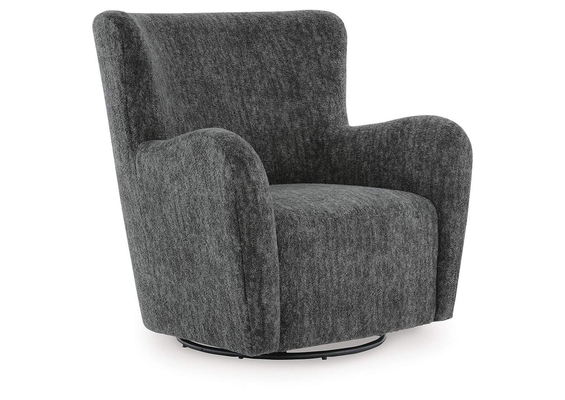 Rowenburg Swivel Glider Accent Chair angled view