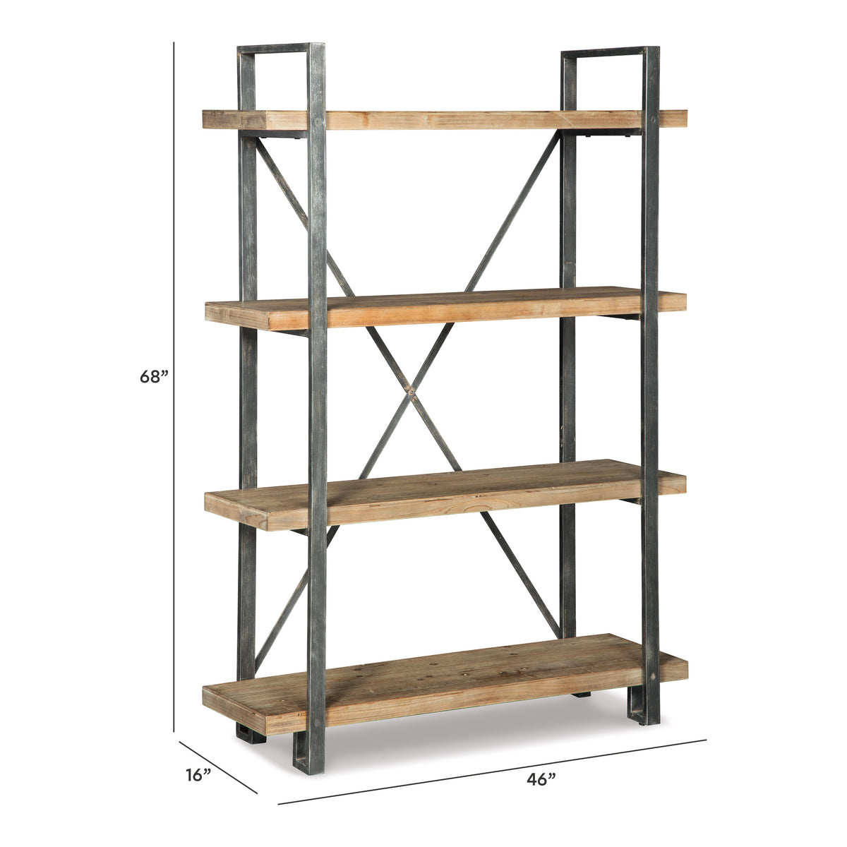Forestmin Bookcase in Brown/Black, alternate view 5