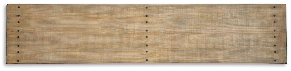 Susandeer Sofa/Console Table in Brown, top view