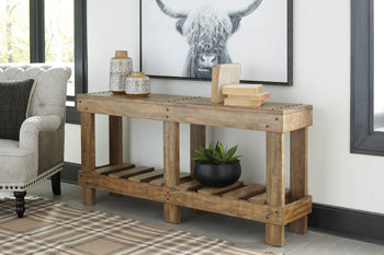 Susandeer Sofa/Console Table in Brown