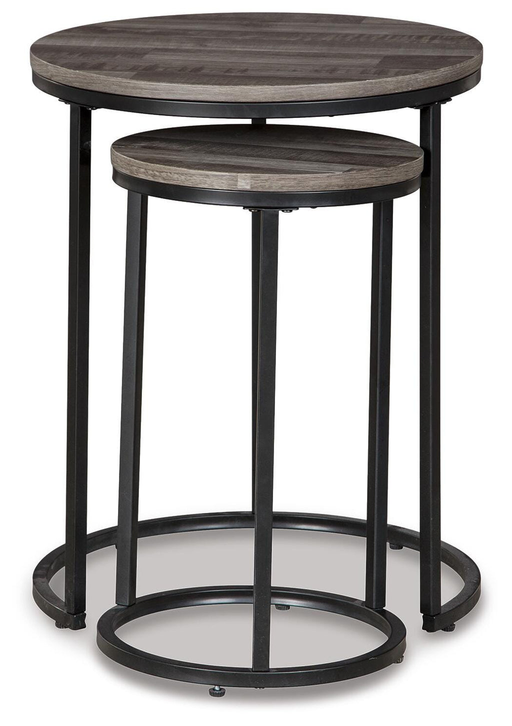 Briarsboro Accent Table (Set of 2) in Black/Gray, front view