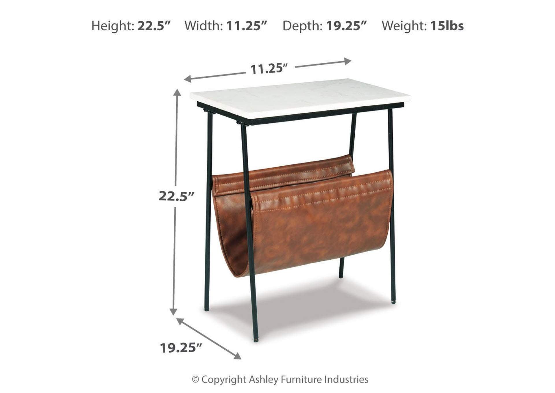 Etanbury Accent Table dimensions