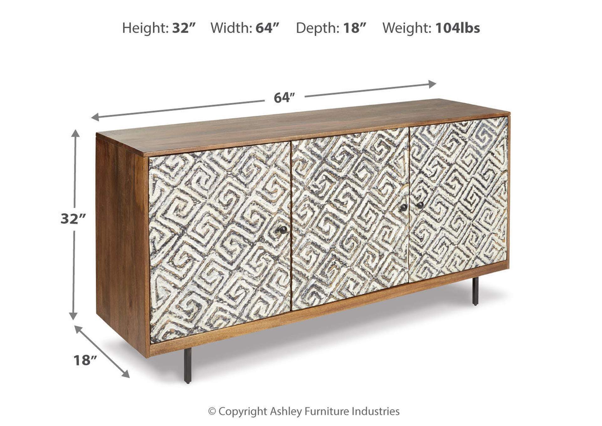 Kerrings Accent Cabinet dimensions