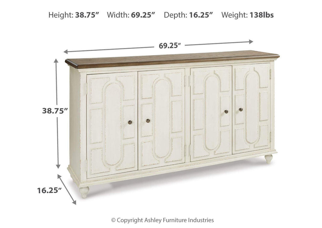 Roranville Accent Cabinet dimensions