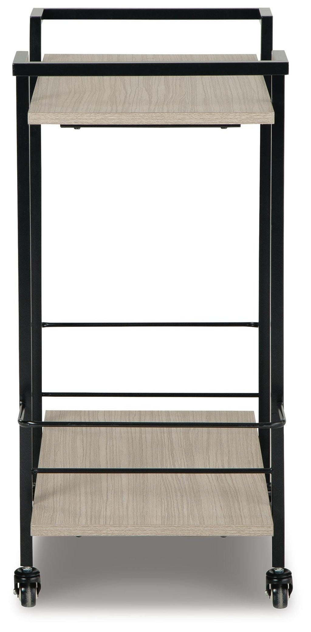 Waylowe Bar Cart in Brown/Black, side view