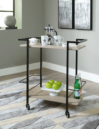 Waylowe Bar Cart in Brown/Black