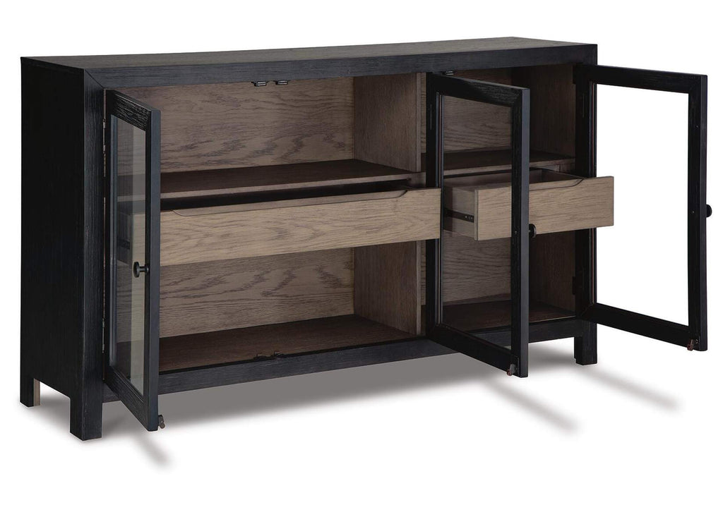 Lenston Accent Cabinet angled view
